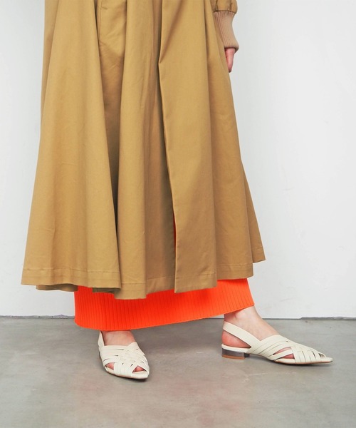 「Daniella&GEMMA」 フラットサンダル 40 グリーン レディース_画像8