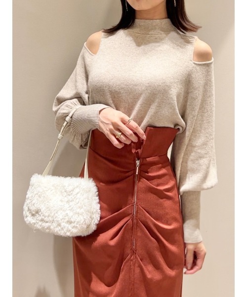 「SNIDEL」 長袖ニット ONE SIZE ホワイト レディース_画像2