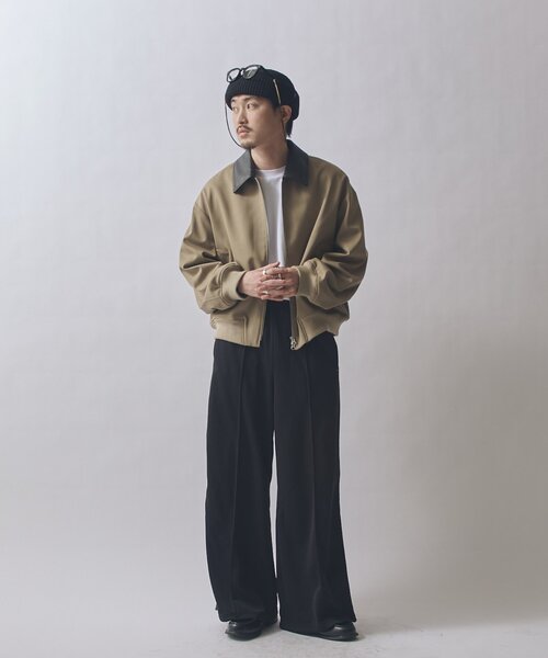 ブルゾン アウター SURJENT ショートジップブルゾン メンズの画像