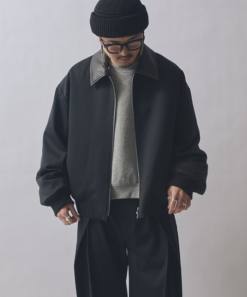 ブルゾン アウター SURJENT ショートジップブルゾン メンズの画像