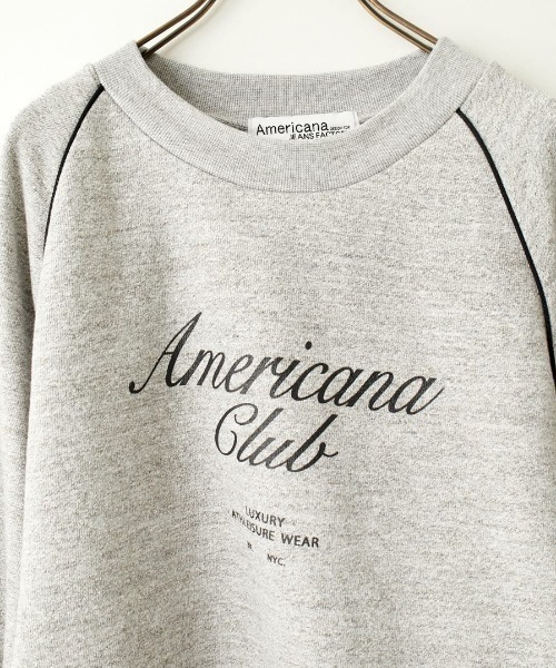 「AMERICANA」 スウェットカットソー ONE SIZE チャコール レディース_画像3