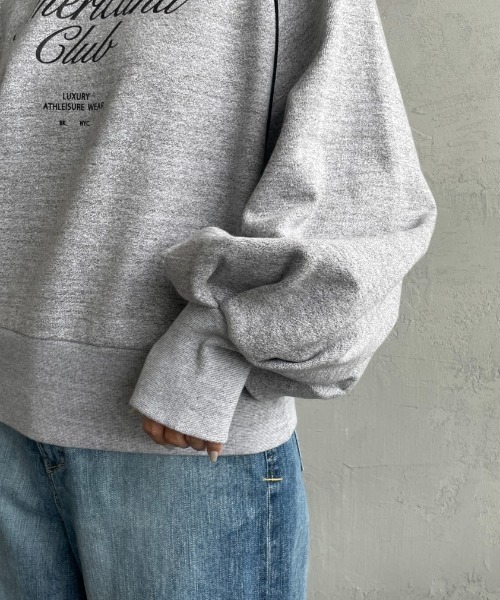 「AMERICANA」 スウェットカットソー ONE SIZE チャコール レディース_画像8