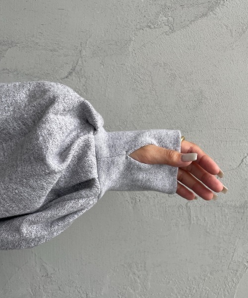 「AMERICANA」 スウェットカットソー ONE SIZE チャコール レディース_画像9