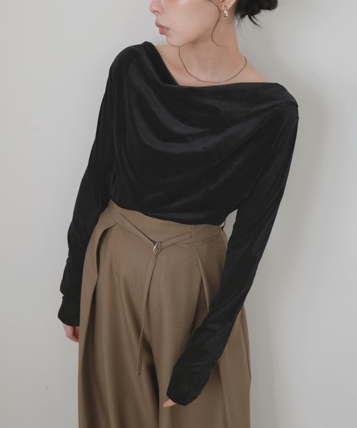 「LIAN」 長袖カットソー FREE ブラック レディース_画像3