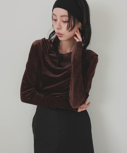 「LIAN」 長袖カットソー FREE ブラック レディース_画像9