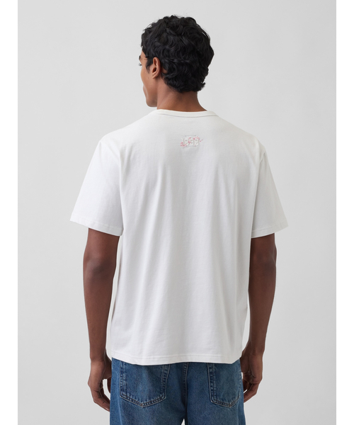 GAP（ギャップ） tシャツ リラックスフィット SAKURA GAPロゴTシャツ