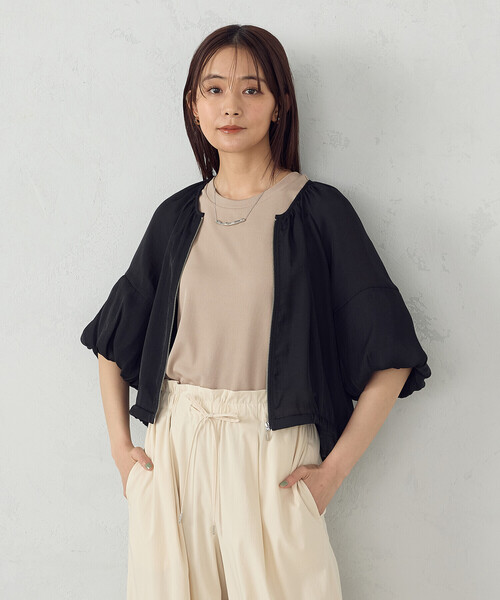 「COMME CA ISM」 カーディガン LARGE ブラック レディース_画像9