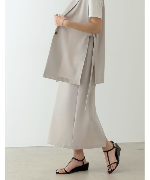 「Re:EDIT」 スカート MEDIUM グレイッシュベージュ レディース_画像9