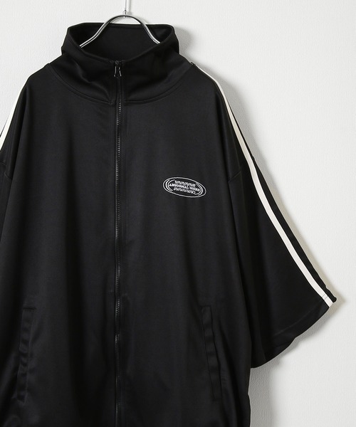 「ZIP FIVE」 「Contribe」ジャージブルゾン MEDIUM サックスブルー レディース_画像5