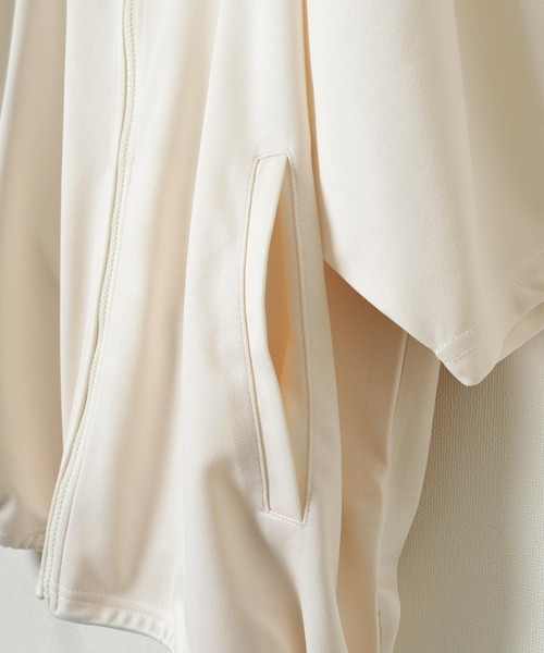 「ZIP FIVE」 「Contribe」ジャージブルゾン MEDIUM サックスブルー レディース_画像7