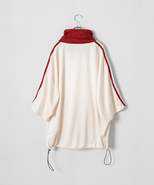 「ZIP FIVE」 「Contribe」ジャージブルゾン MEDIUM サックスブルー レディース_画像9