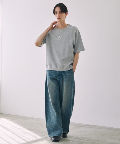 LUENNA tシャツ 「LUENNA」Thermal Henley Neck T-Shirt / サーマル