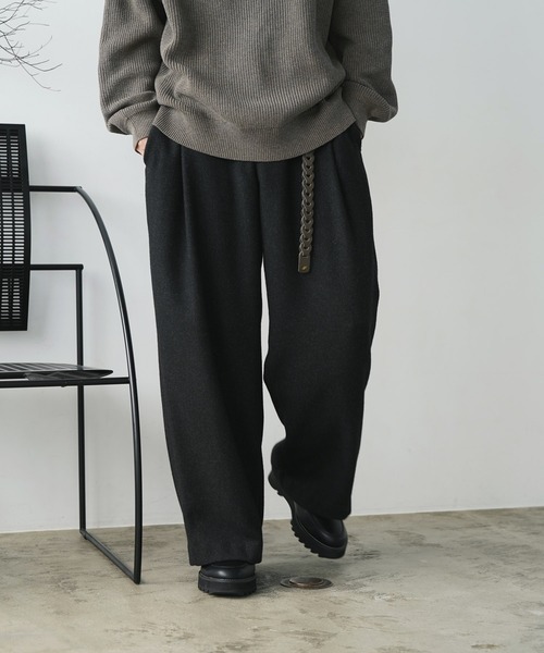 「WYM LIDNM」 スラックス L チャコール メンズ_画像8