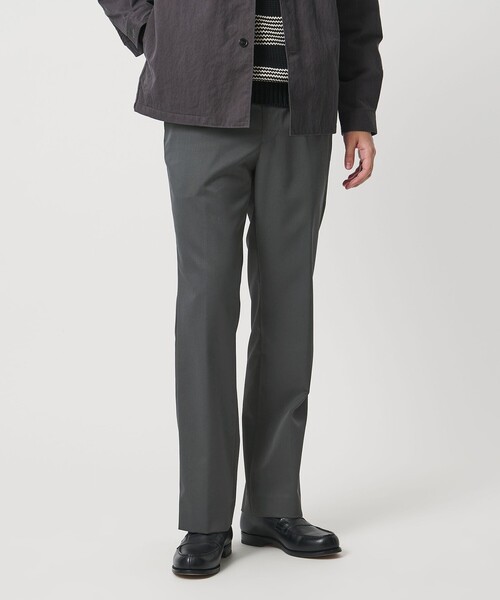 スラックス フォルムギャバジン モダン ストレート スラックス メンズ