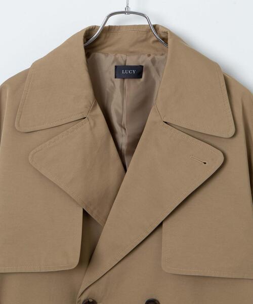 「LUCY」 トレンチコート MEDIUM ベージュ メンズ_画像2