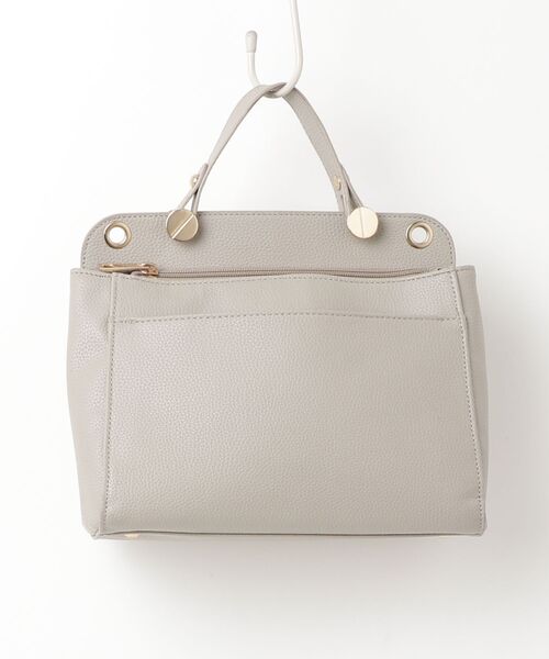 「Andemiu」 ハンドバッグ FREE グレイッシュベージュ レディース_画像2