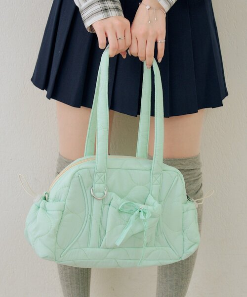 continuer de NICE CLAUP ボストンバッグ キルティングボストン