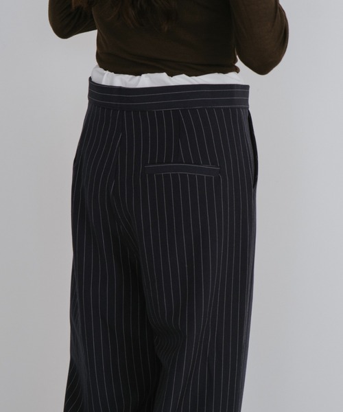 「duei」 スラックス FREE ネイビー レディース_画像3