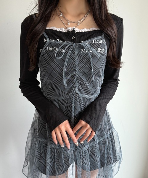 「apres jour mignon」 カーディガン X-LARGE グレー レディース_画像6