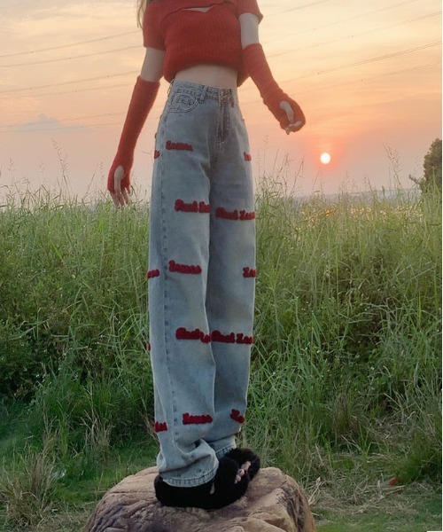 「gossip!ロサンゼルス」 デニムパンツ L ブラック レディース_画像7