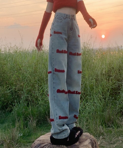 「gossip!ロサンゼルス」 デニムパンツ L ブラック レディース_画像8