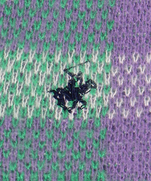 「BEVERLY HILLS POLO CLUB」 ニットカーディガン L オレンジ レディース_画像8