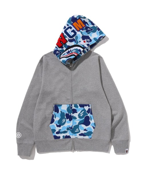 A BATHING APE（アベイシングエイプ） パーカー ABC CAMO SHARK FULL