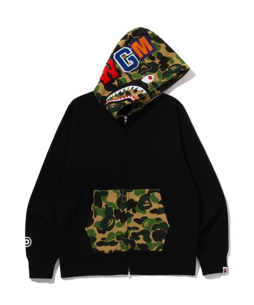 a bathing ape ジップパーカー　ジャンパー　アウター A BATHING APE（アベイシングエイプ） パーカー ABC CAMO SHARK FULL