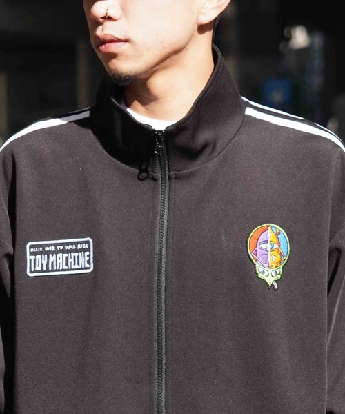 「TOY MACHINE」 ジャージブルゾン X-LARGE ブラウン メンズ_画像4