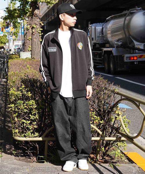 「TOY MACHINE」 ジャージブルゾン X-LARGE ブラウン メンズ_画像9
