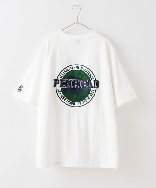 「PEN FIELD」 半袖Tシャツ M ブラウン メンズ_画像3