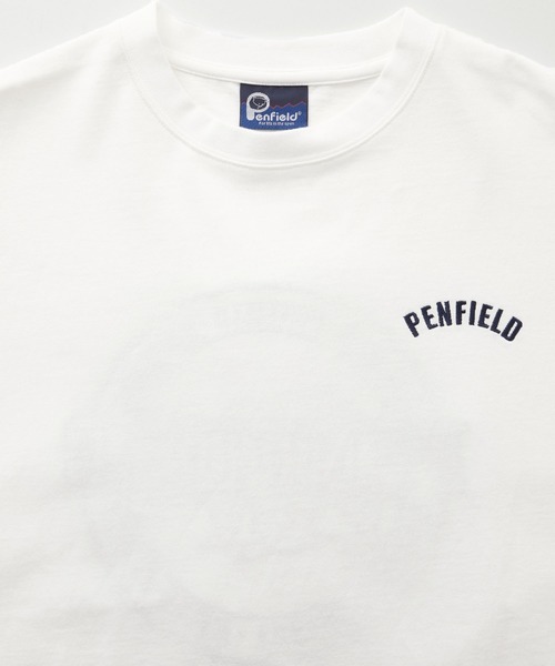 「PEN FIELD」 半袖Tシャツ M ブラウン メンズ_画像4