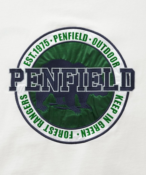 「PEN FIELD」 半袖Tシャツ M ブラウン メンズ_画像5