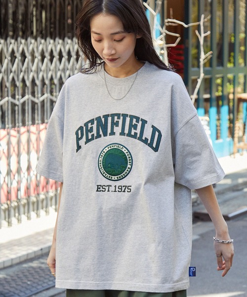 「PEN FIELD」 半袖Tシャツ M ブラウン メンズ_画像8