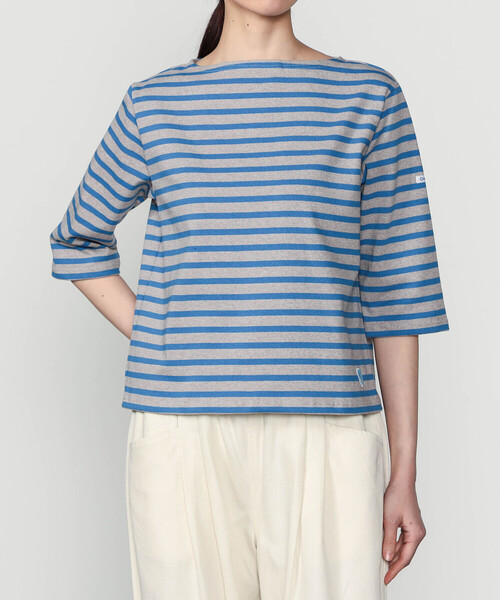 新品 ORCIVAL オーシバル ボーダー ボートネック コットンロード　バスク ORCIVAL（オーシバル） tシャツ | コットンロード ショートスリーブ