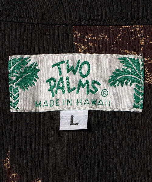 TWO PALMS（トゥーパームス） アロハシャツ シャツ 半袖 「別注」「TWO