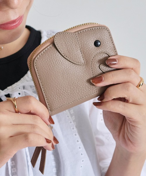 LIZDAYS（リズデイズ） ミニ 二つ折り 二つ折り財布 財布 「牛革
