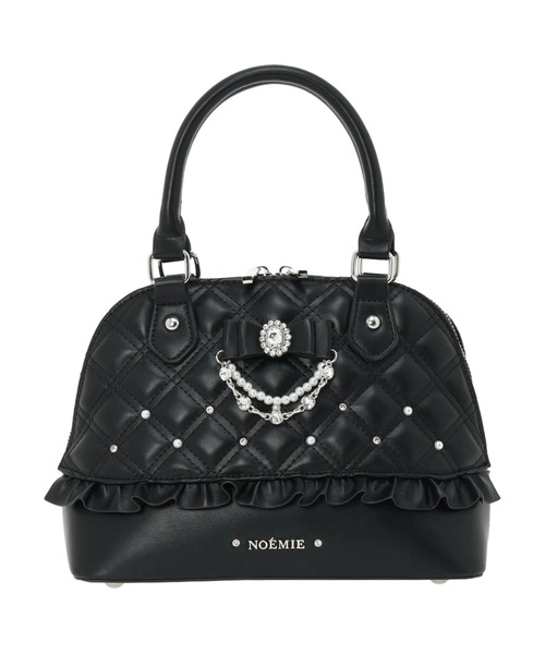 【未使用】ビジュー　ハンドバッグ NOEMIE（ノエミー） ハンドバッグ キルティングビジュー2WAY