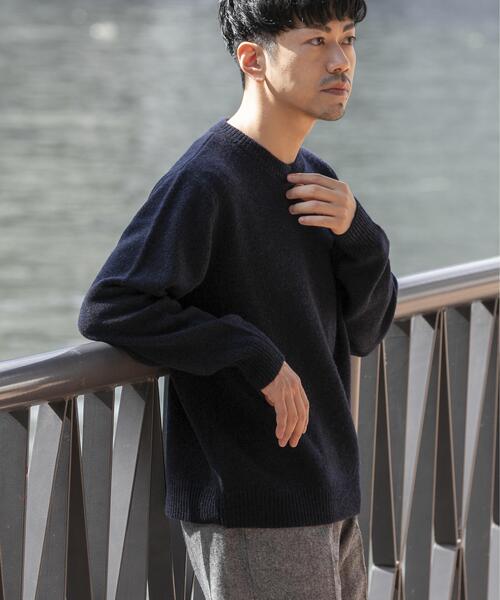 「URBAN RESEARCH ROSSO MEN」 長袖ニット LARGE グレー メンズ_画像4