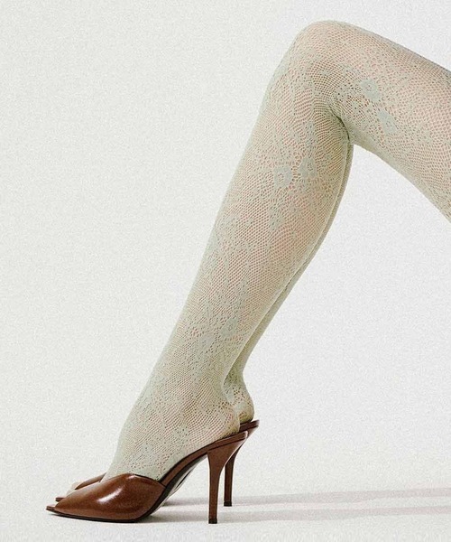 SYMMETRY タイツ SS タイツ Rosa Lace Tights Mint レディース : ZOZOTOWN Yahoo!店 - 通販