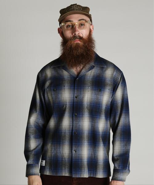 Schott オンブレチェック フランネルシャツ Sサイズ Schott N.Y.C（ショット） シャツ Schott/ショット/OMBRE CHECK
