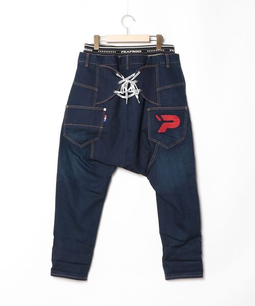 FRAPBOIS ダークデニム サルエルパンツ FRAPBOIS（フラボア） サルエルデニムパンツ 2 ネイビー レディース