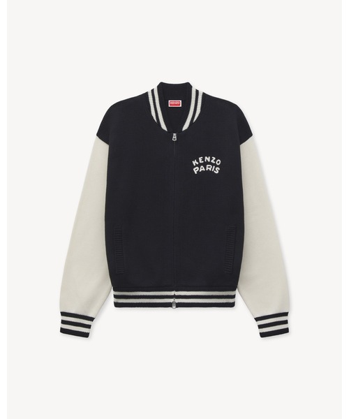カーディガン 'KENZO Paris Emblem' バーシティ カーディガン イン ミックス コットン メンズの画像