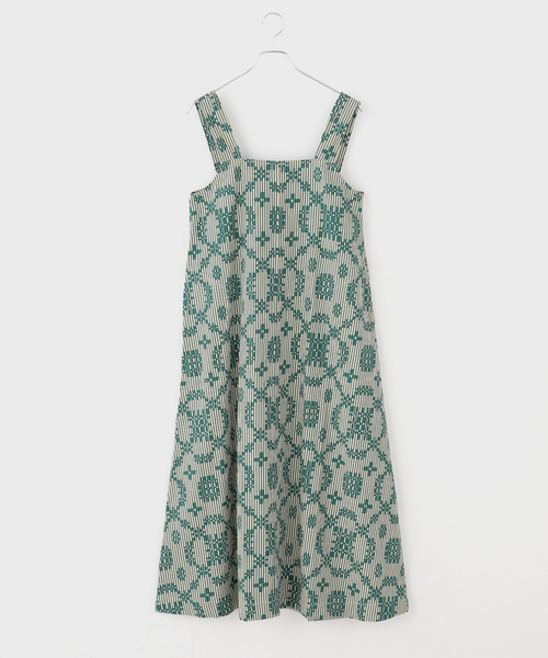 sara mallika（サラ マリカ） ワンピース Cotton Flower Signal Print
