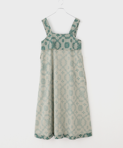 sara mallika（サラ マリカ） ワンピース Cotton Flower Signal Print