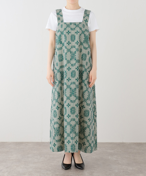 sara mallika（サラ マリカ） ワンピース Cotton Flower Signal Print