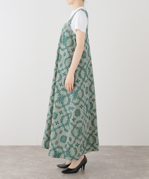 sara mallika（サラ マリカ） ワンピース Cotton Flower Signal Print