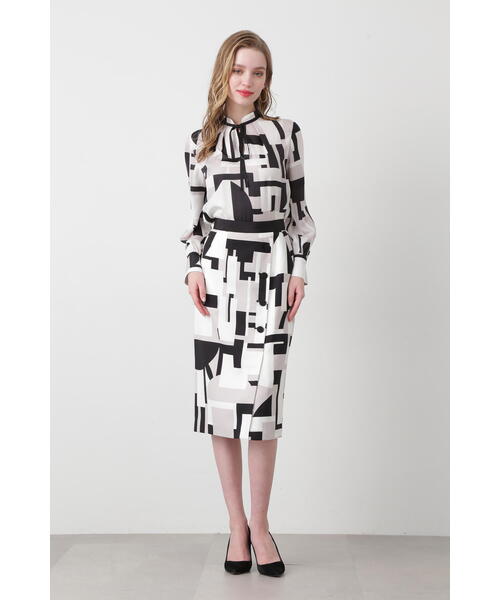 「PINKY&DIANNE」 長袖ブラウス 38 グレー レディース_画像6