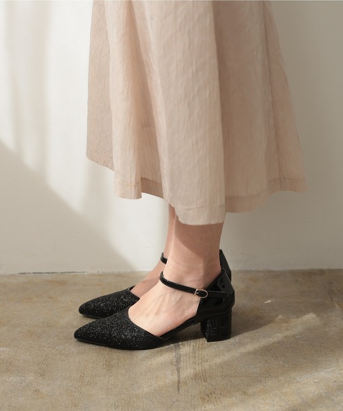 「PREFERIR」 ヒールサンダル 23.5cm シルバー レディース_画像7