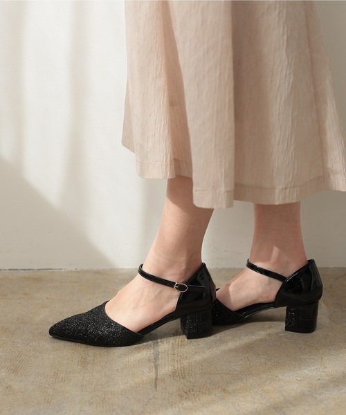 「PREFERIR」 ヒールサンダル 23.5cm シルバー レディース_画像8